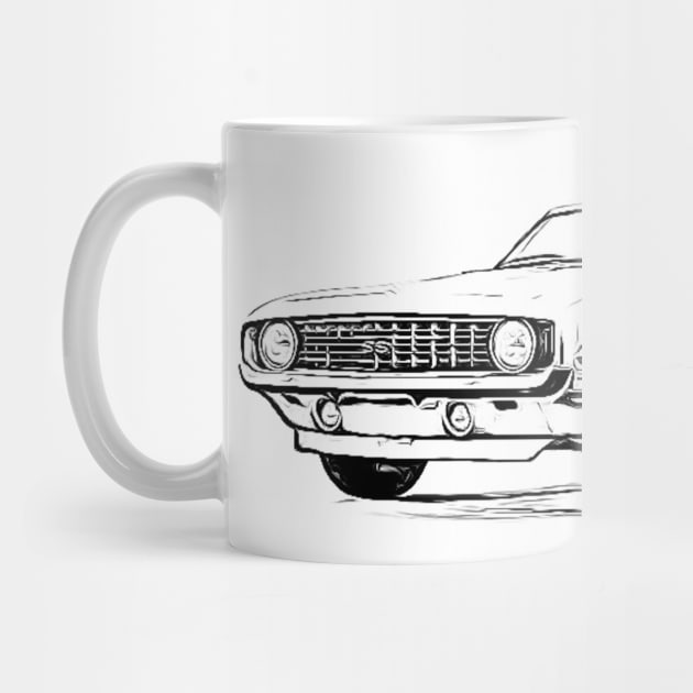 Camaro 69 Wireframe by Auto-Prints